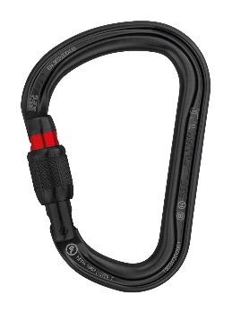 Conector William Screw-Lock Biner Black PETZL - Imagen 1