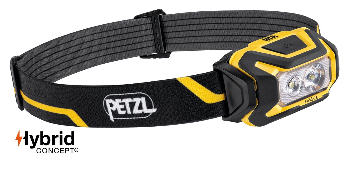 Aria 2 Headlamp Black/Yellow PETZL - Imagen 1